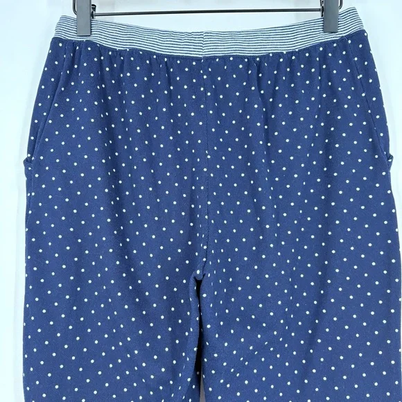 Lauren Ralph Lauren Women's Navy White Polka Dot Long Sleeve and Pants PJ Set - Picture 14 of 16